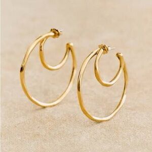 Sezane Chiara Hoops Gold - Size T-U